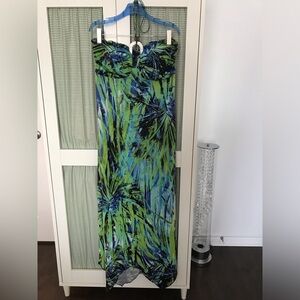 💚💜Tropical Print Maxi Dress💙💚